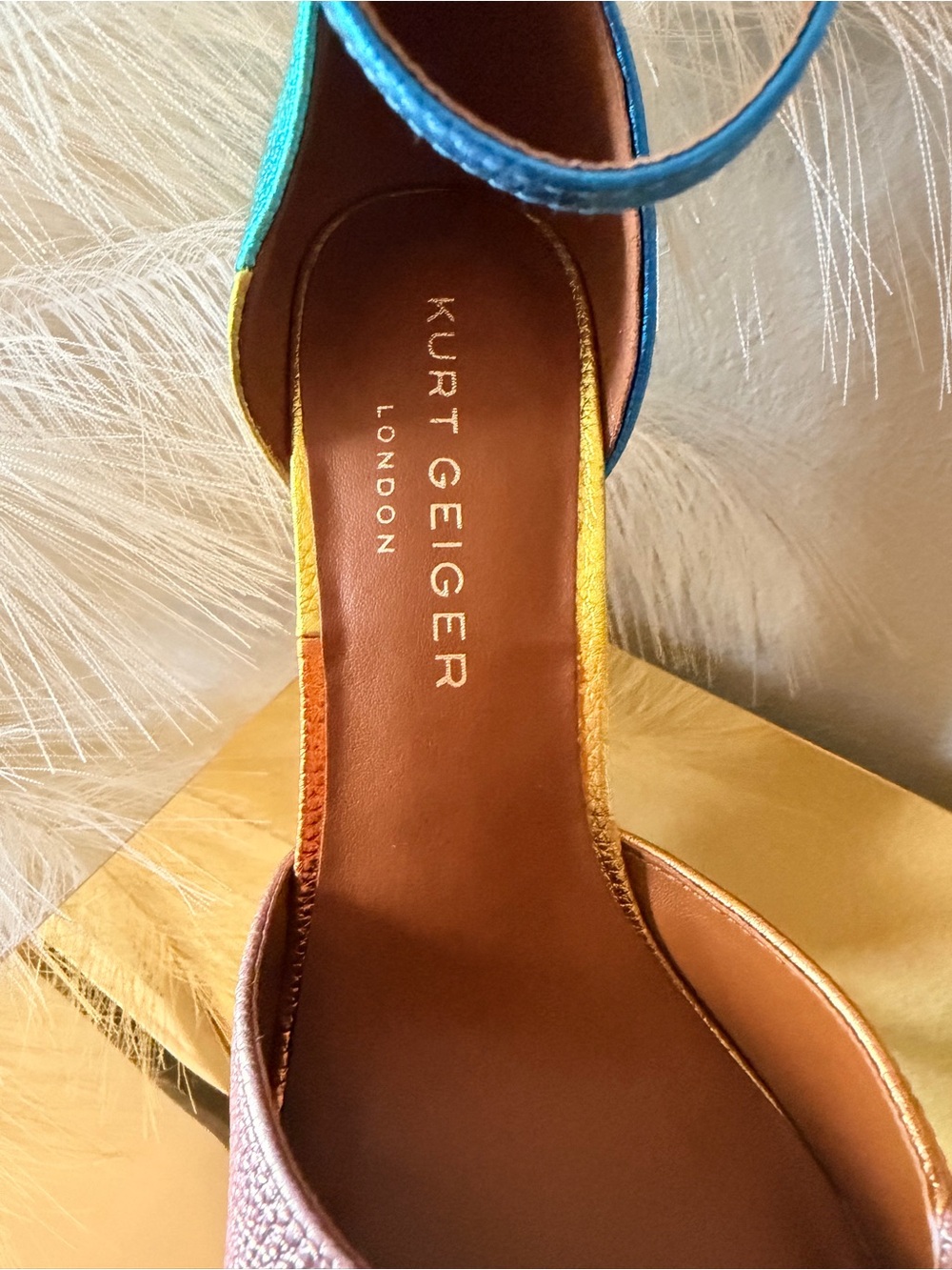 Kurt Geiger Multicolor Metallic Platform Sandals - Picture 3 of 12